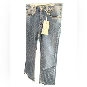 Italian Oltre Blue with sparkling dots Jeans